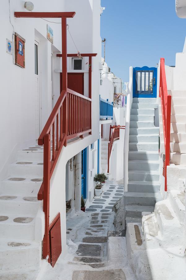 White And Grey Chora Apartment Mykonos Town Exterior photo